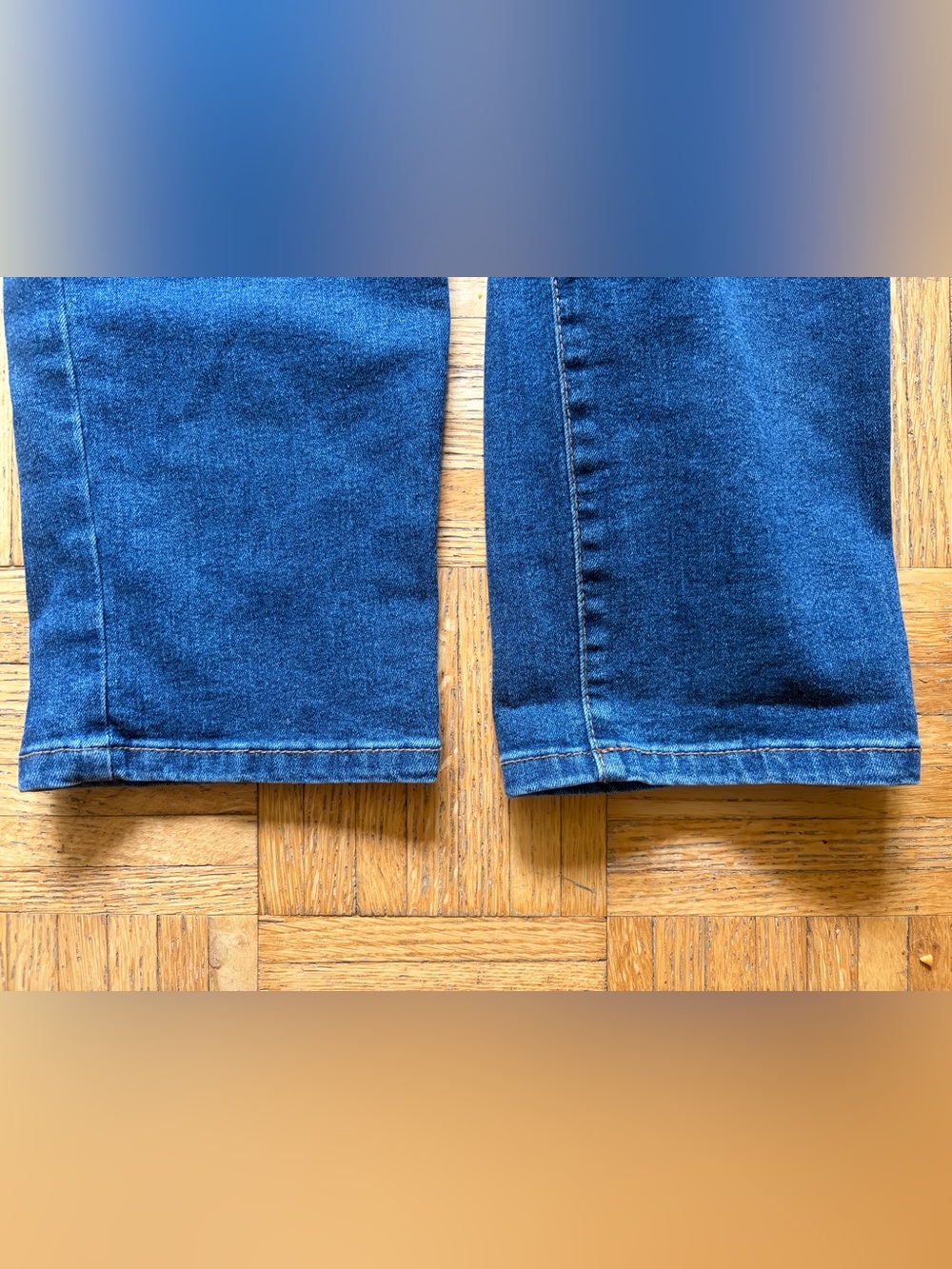 Celebrity Pink Puff Sleeve One-piece Dark Stretch Denim Boiler-suit Size Medium - Picture 5 of 16